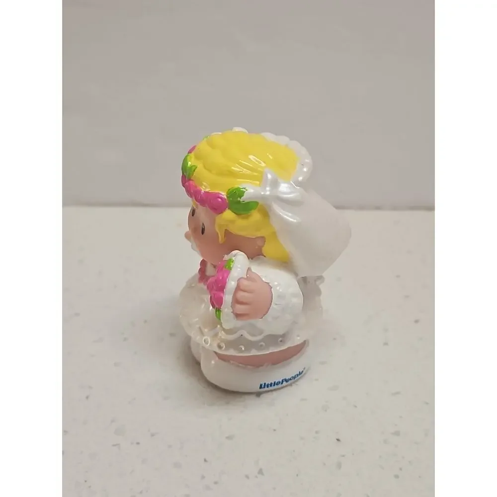 Fisher Price Little People Lot Wedding Bride Groom PVC‎ Figures Cake Toppers